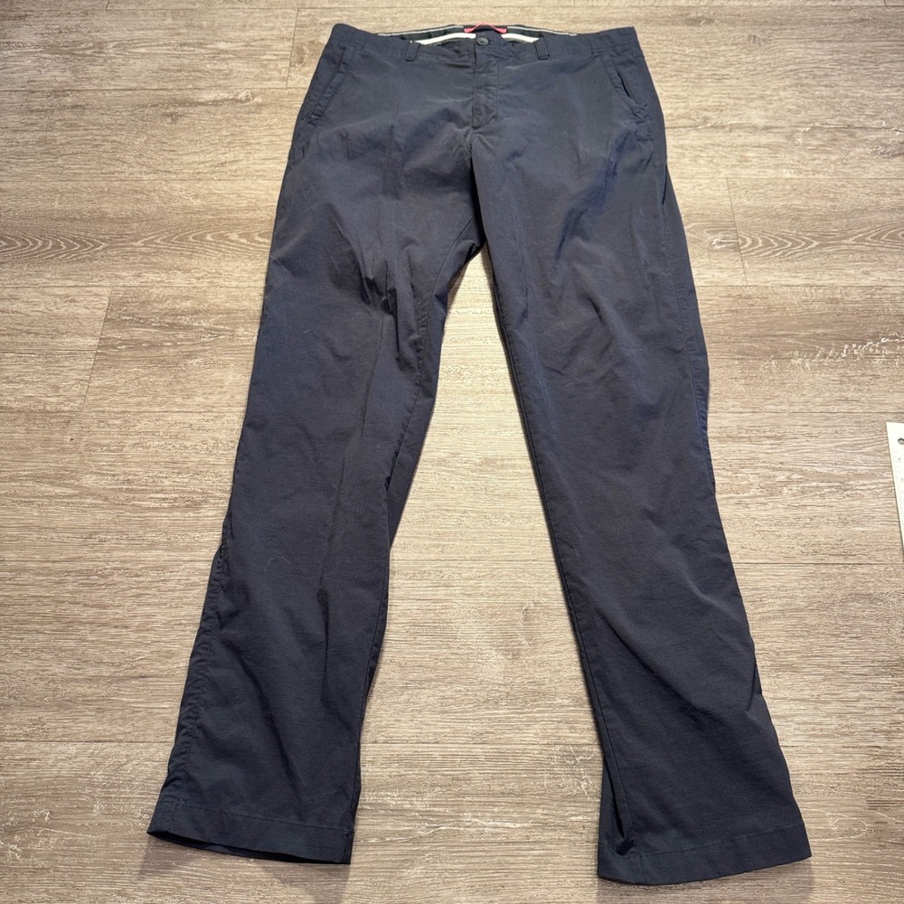 Rapha Pants Mens 36 Navy Blue Cotton Slim City Cycling Technical Trouser 36x34